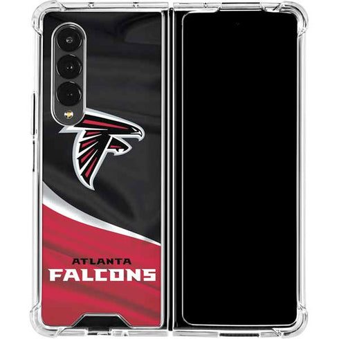 NFL Atlanta Falcons Galaxy Z Fold4 5G Clear Case